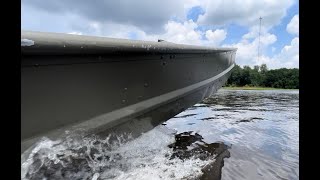 first run on jon boat 1436 with evinrude 15hp tiller [upl. by Lois896]