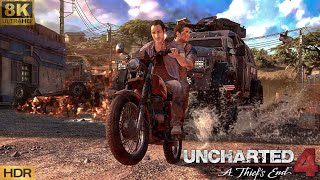 Playstation 7 Level Graphics UNCHARTED Legacy of Thieves Chapter 11 Chase Scene8KHDRDLSSRTX 4090 [upl. by Torres104]