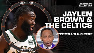 Stephen A names Jaylen Brown the NBAs best 2nd option amp talks Celtics ☘️  First Take YT Exclusive [upl. by Ardnued]