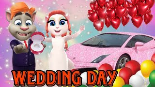 WEDDING DAY  Talking Angela 2 VS Talking Tom 2  LOVELY ANGELA [upl. by O'Connell]