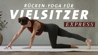 Yoga für Vielsitzer Express  Frische Impulse für Rücken Wirbelsäule amp Schultern  15 Min [upl. by Sirehc]