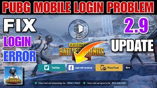 Pubg Mobile Login Problem  Pubg Mobile 29 Update Login Problem  Pubg Mobile Fb Login Problem Fix [upl. by Ila86]