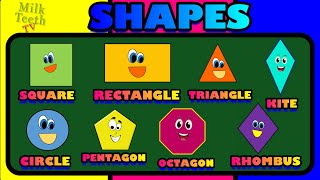 2Dimensional Shapes for Grade 2  All types of 2D shapes with description  what are shapes [upl. by Elboa]