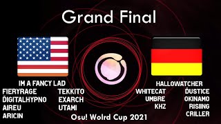 osu World Cup 2021 Grand Finals  United States vs Germany BTMC Chat [upl. by Denton406]