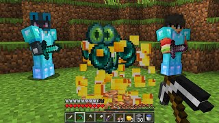 Minecraft Manhunt avec des LUCKY BLOCS [upl. by Hadihahs506]