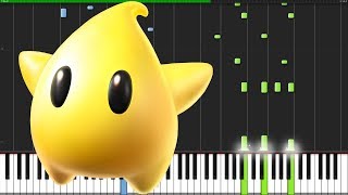 Starbit Festival  Super Mario Galaxy Piano Tutorial Synthesia  DS Music [upl. by Annahs892]