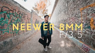 Neewer 8mm F35 Lente Ojo De Pez Video Test [upl. by Wallinga784]