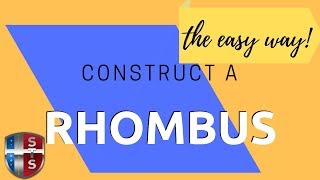 How to construct a rhombus [upl. by Eytteb]