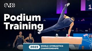 Yumin Abbadini ITA 🇮🇹  Pommel Horse  2023 World Gymnastics Championships Podium Training [upl. by Forlini]