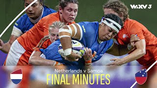 An emotional ROLLERCOASTER end  Final Minutes  Netherlands v Samoa  WXV 3 2024 [upl. by Lanford]