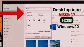 Windows 10 Fix Desktop Icons Are Missing  All app and icon dynamics desktop  2024 [upl. by Yevette]