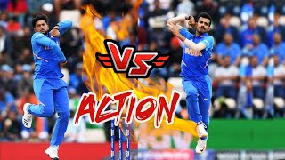 Kuldeep Yadav Vs Yuzvendra Chahal Bowling Action  Slow Motion  bowling tips [upl. by Schumer994]