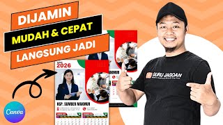 Cara Membuat Kalender 2026 Dengan Canva [upl. by Lynnelle685]