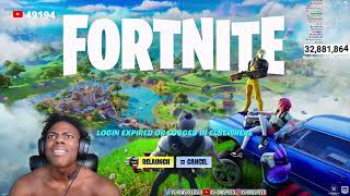 iShowSpeed Gets Hacked On Fortnite Mid Game 💀 [upl. by Moishe]