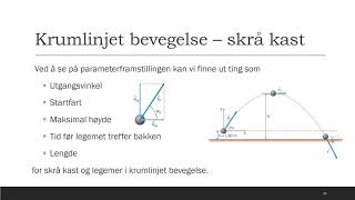 Fysikk 2  Oppsummering av bevegelse og mekanisk energi [upl. by Amle]