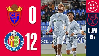 Resumen  Copa del Rey  AD Tardienta 012 Getafe CF  Primera Eliminatoria [upl. by Gnaht985]