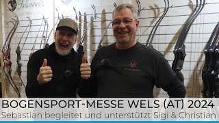 Bogensport Messe in Wels 2024  am Messestand von Spiderbows amp Falkenholz [upl. by Akiret]