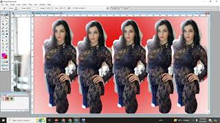 Editing Five Style Girls Model Looks Photo Crop Change Background Colors [upl. by Nuy]