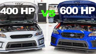 BUILDING A 400hp vs 600hp SUBARU STI BUILD LIST [upl. by Labotsirhc]