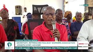 Railway Sector Retrenched Workers Demand Payment of Benefits [upl. by Berfield590]