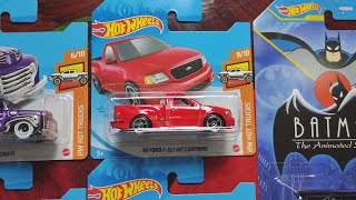 Caja Hot Wheels de minicolección con 10 camionetas y 5 batiautos [upl. by Olodort]