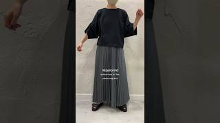 【 2024 SS Collection mizuiro ind 】dolman tuck slv Tee ＆ pleats long skirt [upl. by Rhu]