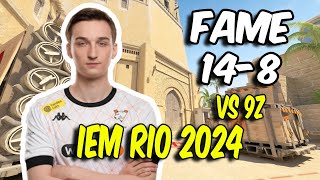 CS2 POV  Virtuspro fame 148 vs 9z Mirage  IEM Rio 2024 [upl. by Oloap]