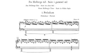 Edvard Grieg  Holberg Suite Piano op 40 With score [upl. by Forsyth]