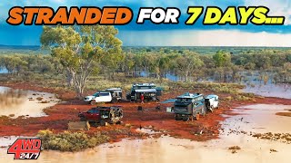 CARAVANS ABANDONED amp stuck for 1 week in flooded Australian Outback Do we get out [upl. by Stanway]