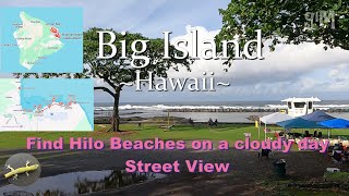 Find Hilo Beaches on a cloudy day  Big Island Hawaii TownScenic DrivesTrip [upl. by Balch]