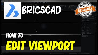 BricsCAD How To Edit Viewport [upl. by Nottarts]