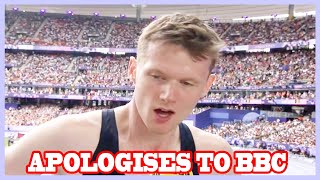 quotTeam GB Star’s Unexpected Apology MidInterview After 800m Olympics Finalquot [upl. by Eppes]