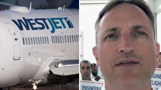 WestJet cancels flights ahead of possible mechanics strike [upl. by Mushro936]