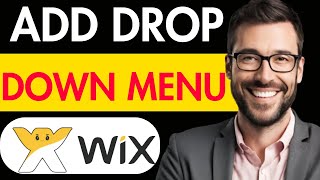 HOW TO ADD DROP DOWN MENU TO WIX WEBSITE 2024 [upl. by Fairlie371]