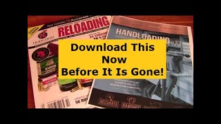 Hodgdon 2022 Reloading Manual and Save Old Reloading Data [upl. by Drucilla]