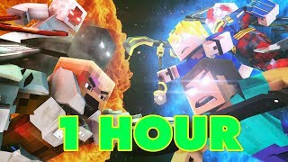 quotLiving In A Nightmarequot 1 HOUR  A Minecraft Original Music Video ♪ [upl. by Hcelemile]