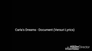 CARLAS DREAMS  DOCUMENT  OFFICIAL LYRICS [upl. by Anev402]