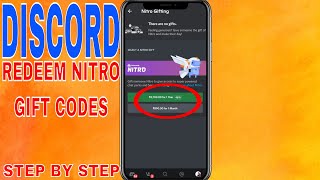 ✅ How To Redeem Nitro Gift Codes On Discord 🔴 [upl. by Geraud]