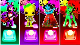 Freddy Fazbear🆚The Groot🆚Encanto🆚My Little Pony✨Tiles Hop Edm Rush [upl. by Enaujed]