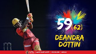 Deandra Dottins MAGNIFICENT Half Century  CPL 2022 [upl. by Ardnat]