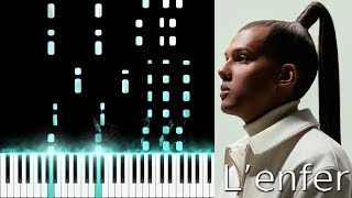 Stromae  L’enfer EASY PIANO COVER [upl. by Elahcim]