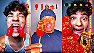 🥵🌶 EXTREME Spicy Food TikTok Compilation 27🥵🌶 [upl. by Ahsek]