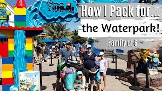 How I Pack forthe Water Park  Large Family Style [upl. by Inavoig663]