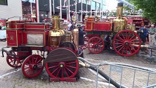 150 Jaar Brandweer Amsterdam met de Vecht Cerberus duikers en Jan van der Heyde ll en lV [upl. by Keeler]