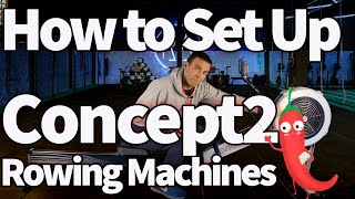 How to Setup the Concept2 Rowing Machine and program the PM monitor on the Concept 2 [upl. by Idnyl239]