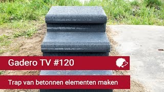 120 Trap van betonnen elementen plaatsen [upl. by Idnim]