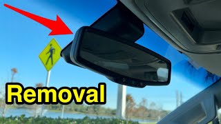 How to remove rear view mirror Tahoe Suburban Silverado Sierra Yukon Denali Escalade [upl. by Eimirej]