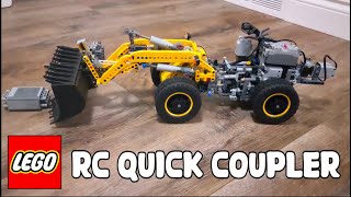 Motorized Lego Quick Coupler MOC [upl. by Anialram]