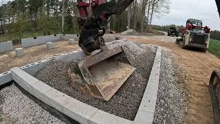 Waterproofing The Cabin Foundation And Installing Gravel Drain [upl. by Leinaj]