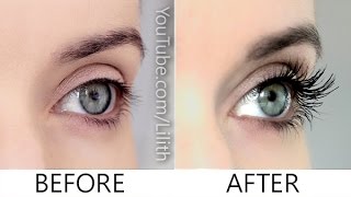 How to grow lashes naturally ✿ DIY for longer thicker fuller eyelashes [upl. by Ulphia608]